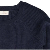 Gestrickter Baby-Pullover - Merino Classic Rib Knit - Navy Blau - Copenhagen Colors