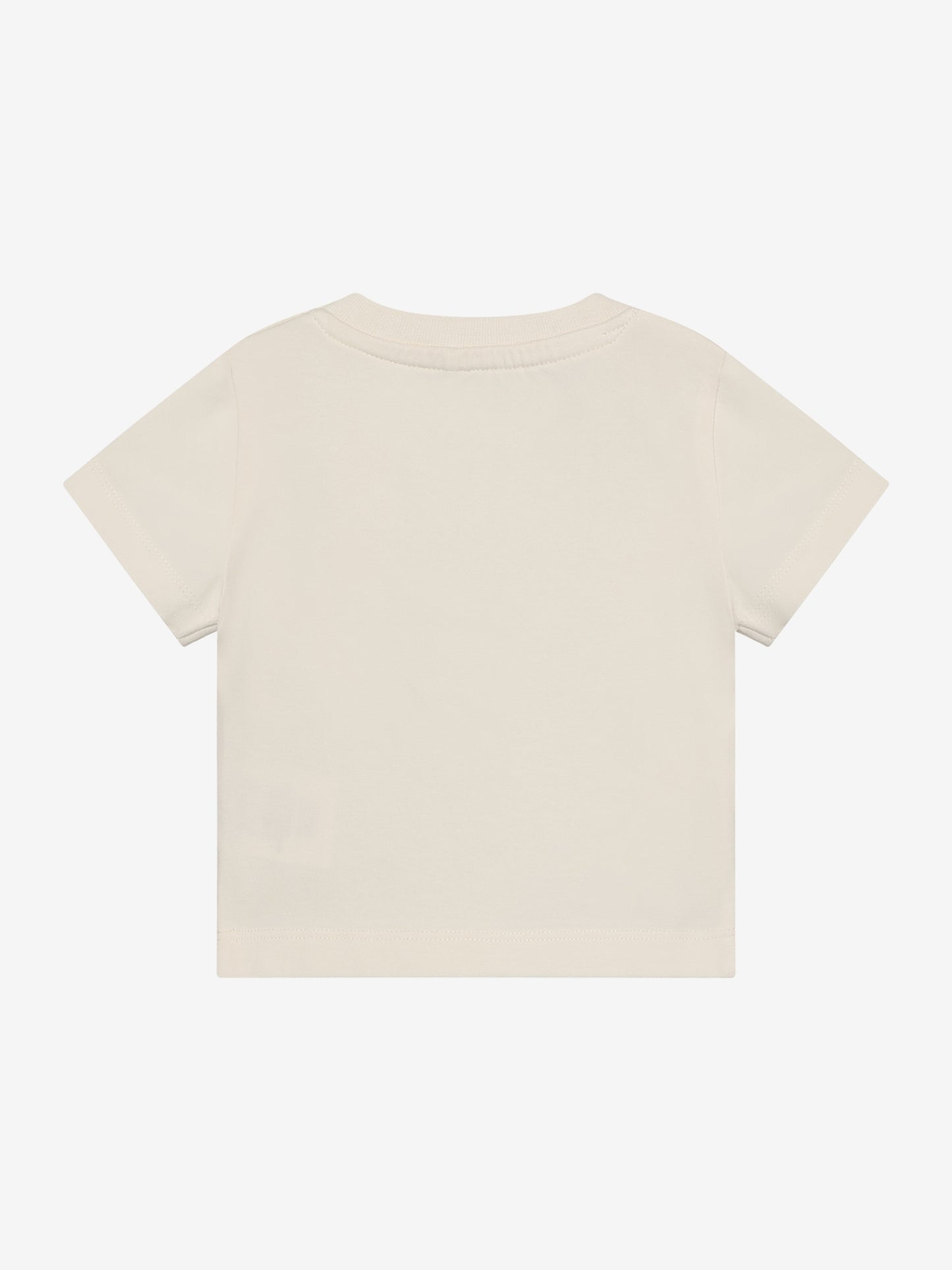 T-shirt short sleeve - Cotton - White/Antique White - Huttelihut