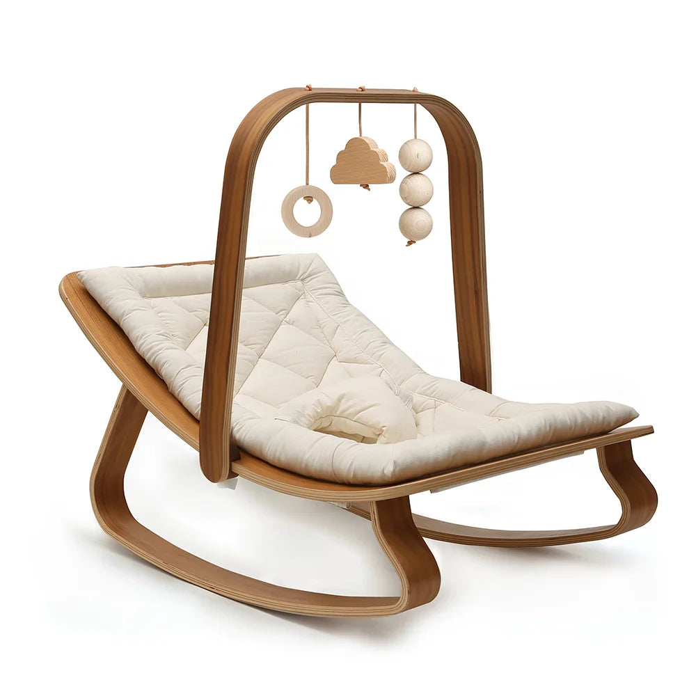 LEVO Awakening Arch - Wooden Play Arch - Baby Gym for the LEVO Rocker - Charlie Crane