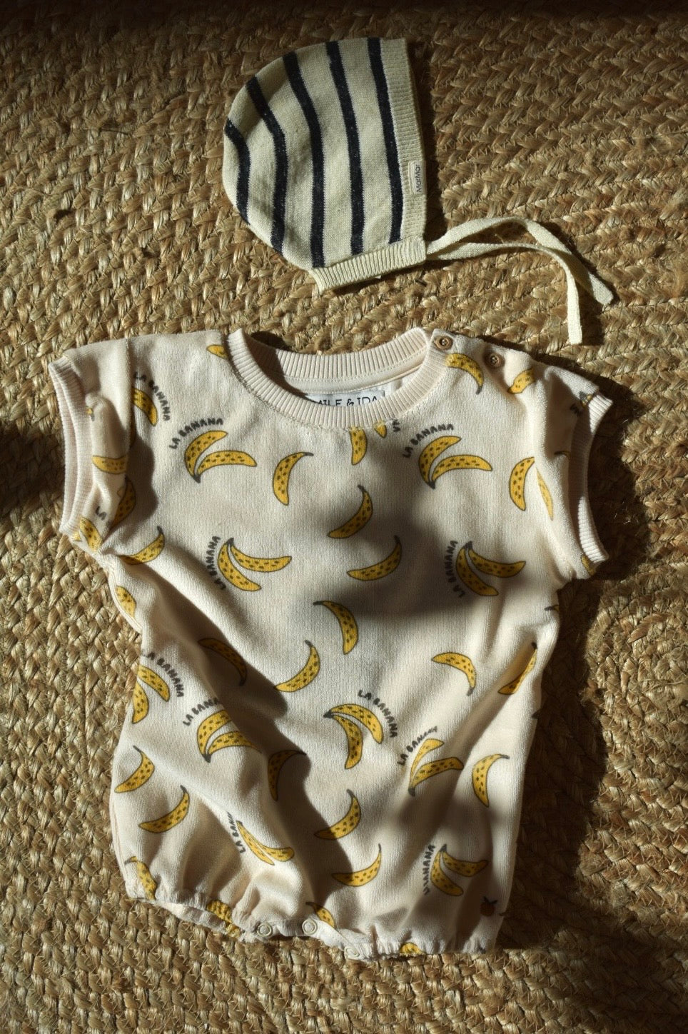 Playsuit bananen - Badstof - Combibloomer Imprime - Emile et Ida