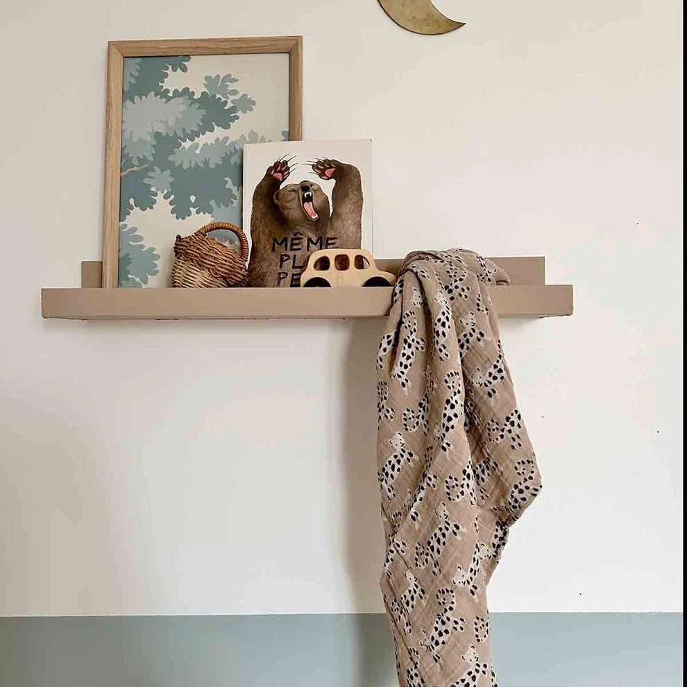 Hydrofiele doek Bianca - Baby Leopard print - Luipaardjes - Mousseline katoen - Rose in April