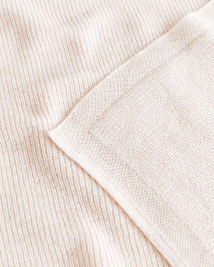 Baby Blanket - Felix Blanket - Merino wool - HVID