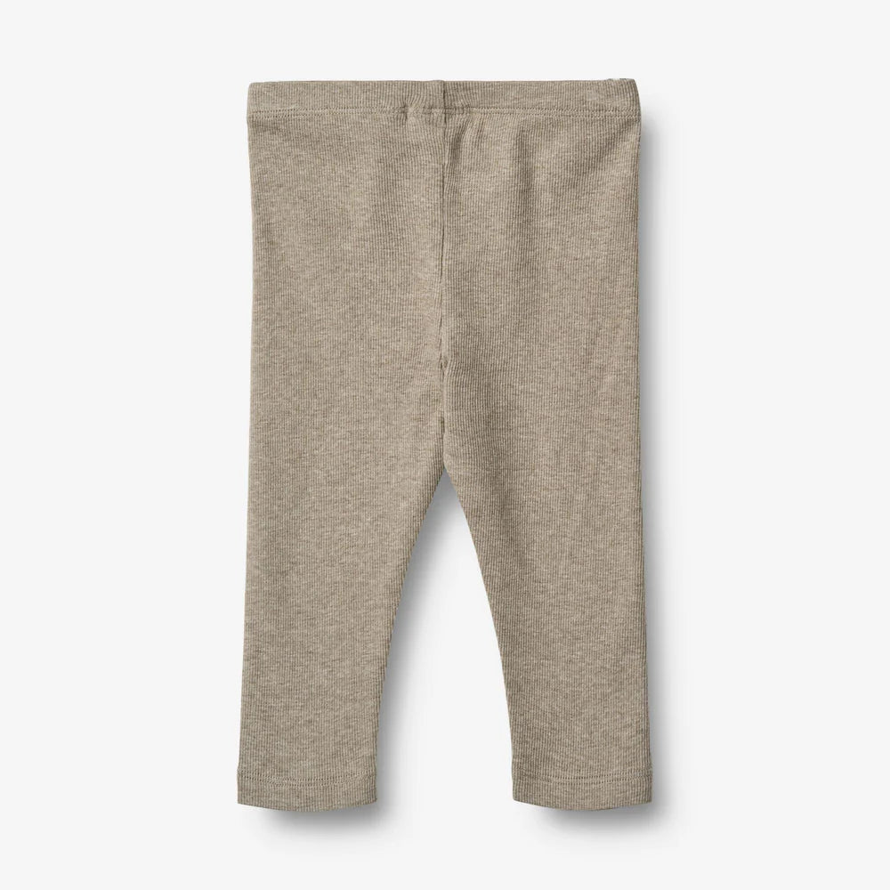 Jules Leggings - Organic Cotton - Gravel Melange - Wheat