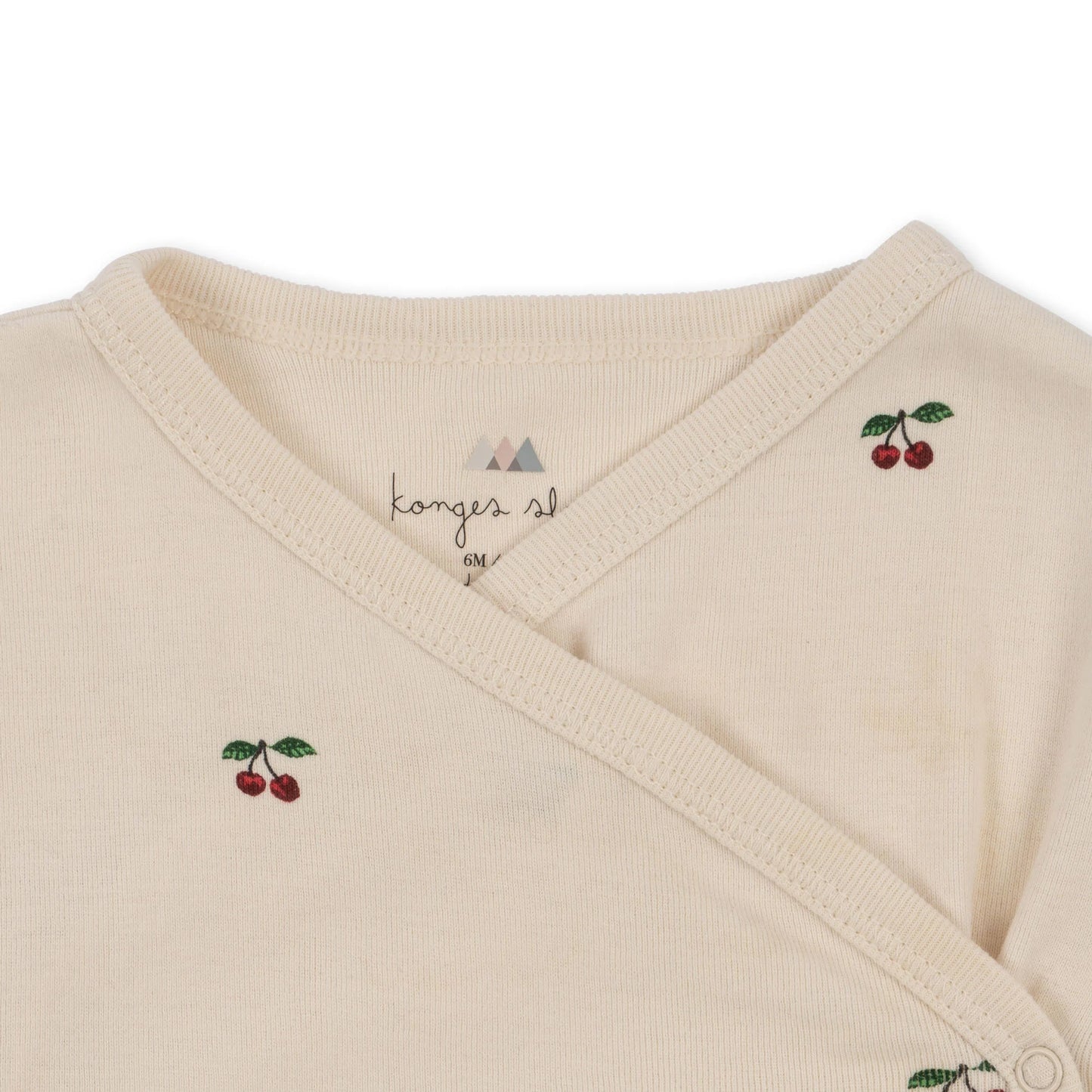 Wrap Bodysuit Cherry - Organic Cotton - Newborn body - GOTS Certified - Konges Sløjd (Copy)