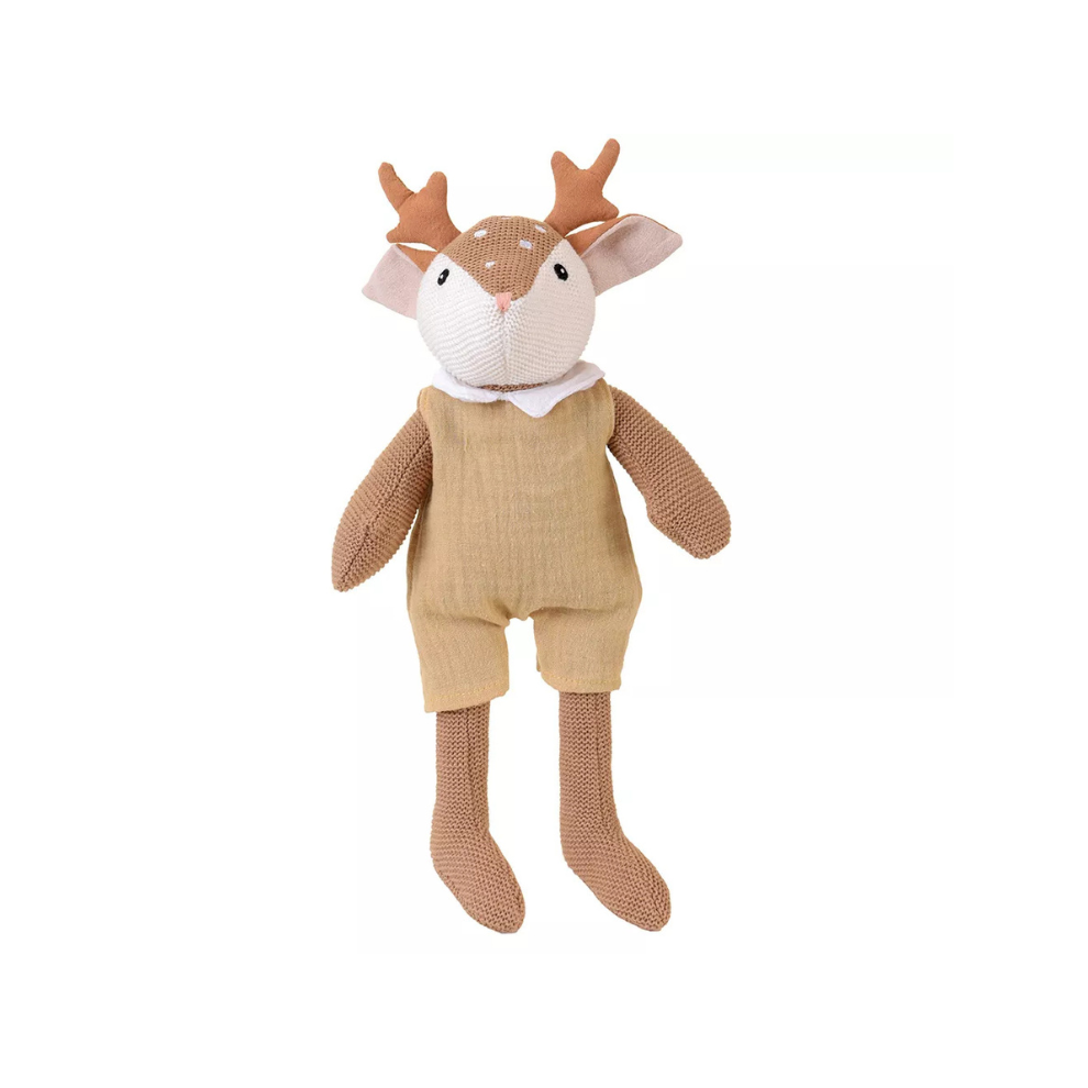 Cuddly Toy Woody Deer - Knitted cotton - 0+ years - Egmont Toys