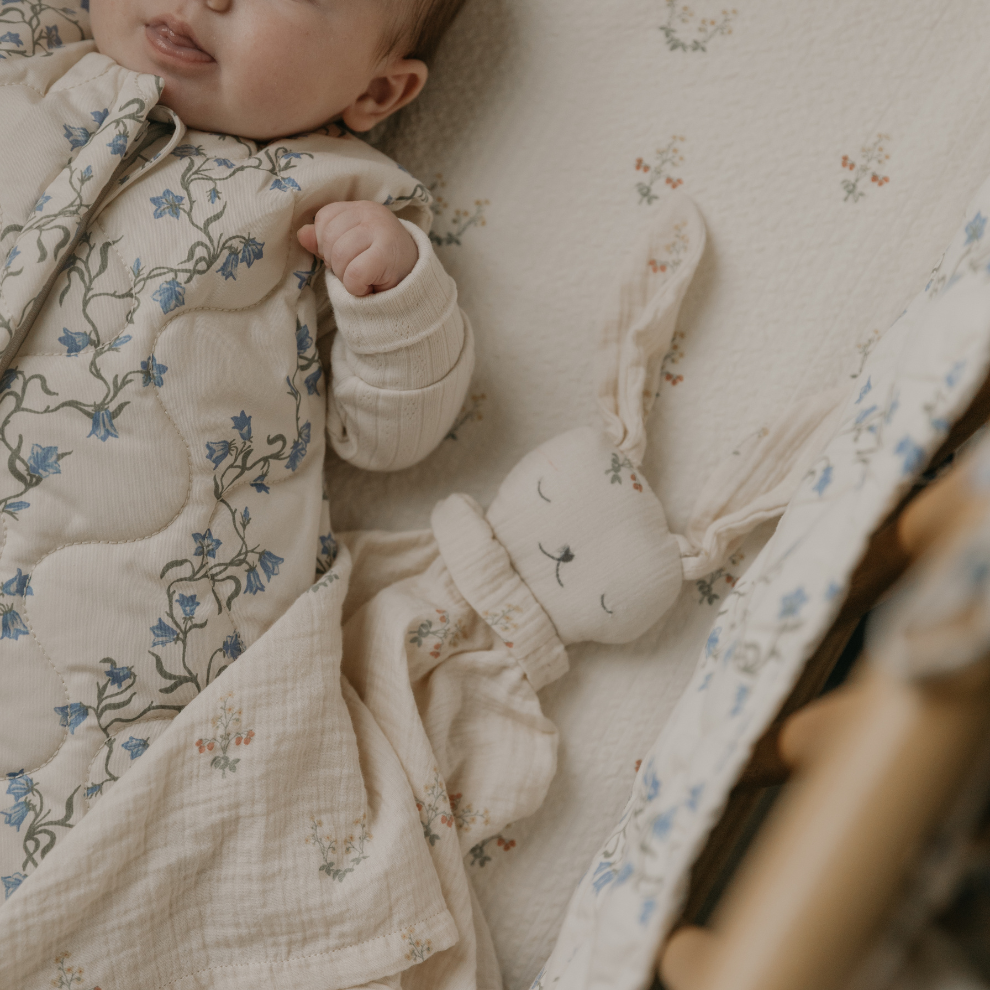 Comforter bunny - Organic cotton - Muslin Bunny - La Fraise Print - Garbo&Friends