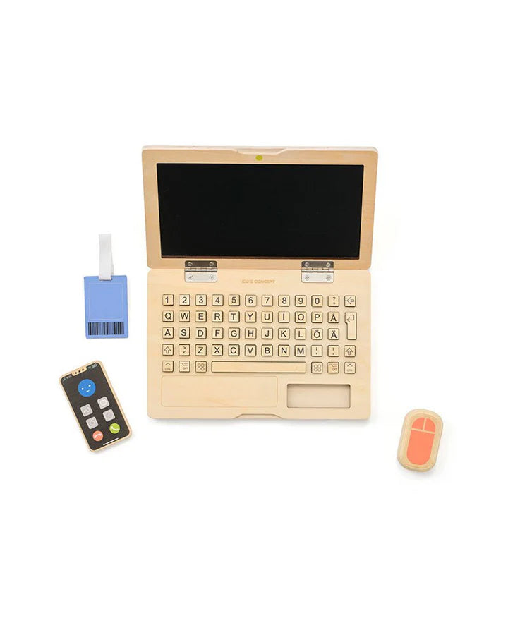 Speelgoed Laptop - Computer set - Houten speelgoed - Kid's Concept