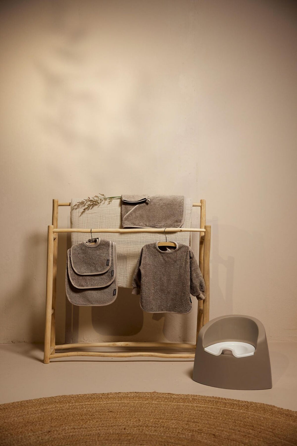 Badcape en Washandje - Badstof - Quax - productfoto - afbeelding 4