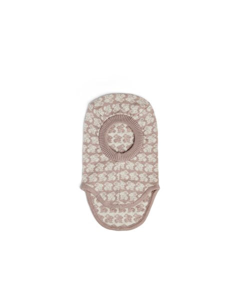 Balaclava - Merino wool - Bunnies/pink - Smallstuff
