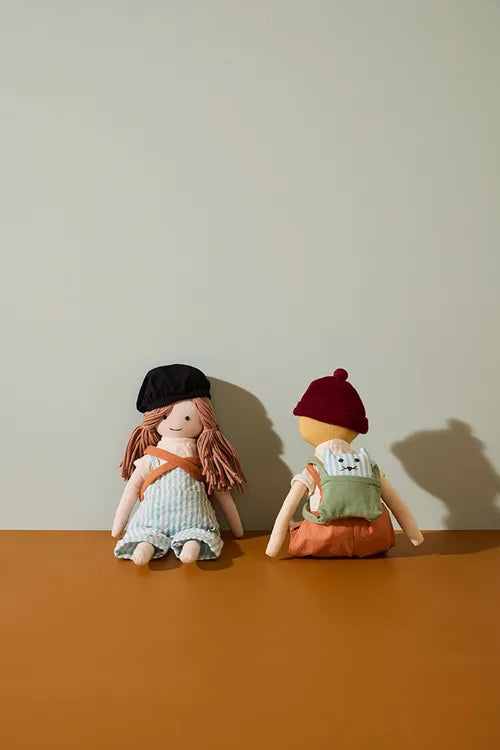Zachte meisjes pop - Doll Ingrid - Katoen - Kid's Concept