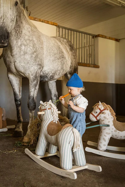 Hobbelpaard Dotty Aiden - Rocking Horse - Beige/Wit - Kid's Concept
