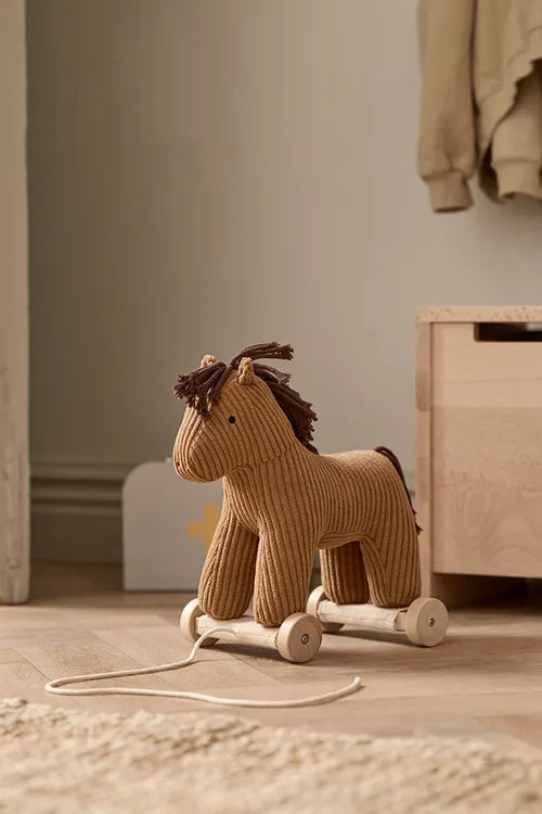 Trekpaardje Vera Aiden - 2 in 1 -  Pull Along - Bruin - Kid's Concept