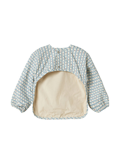 Slabbetje met lange mouwen - Apron LS - Katoen - Floral stripe - MarMar Copenhagen
