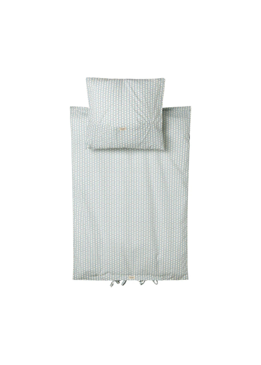 Bed Linen Junior Floral Stripe – Coton biologique – Housse de couette junior – Motif fleuri et rayé – 100 × 140 cm – MarMar Copenhagen