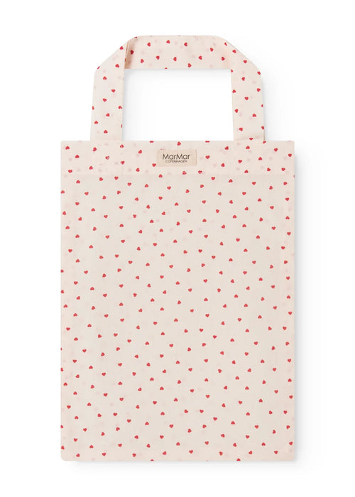 Bed Linen – Scallop Junior Happy Hearts – Bio-Baumwolle – Junior-Bettwäsche mit Wellenkante – 100 × 140 cm – MarMar Copenhagen