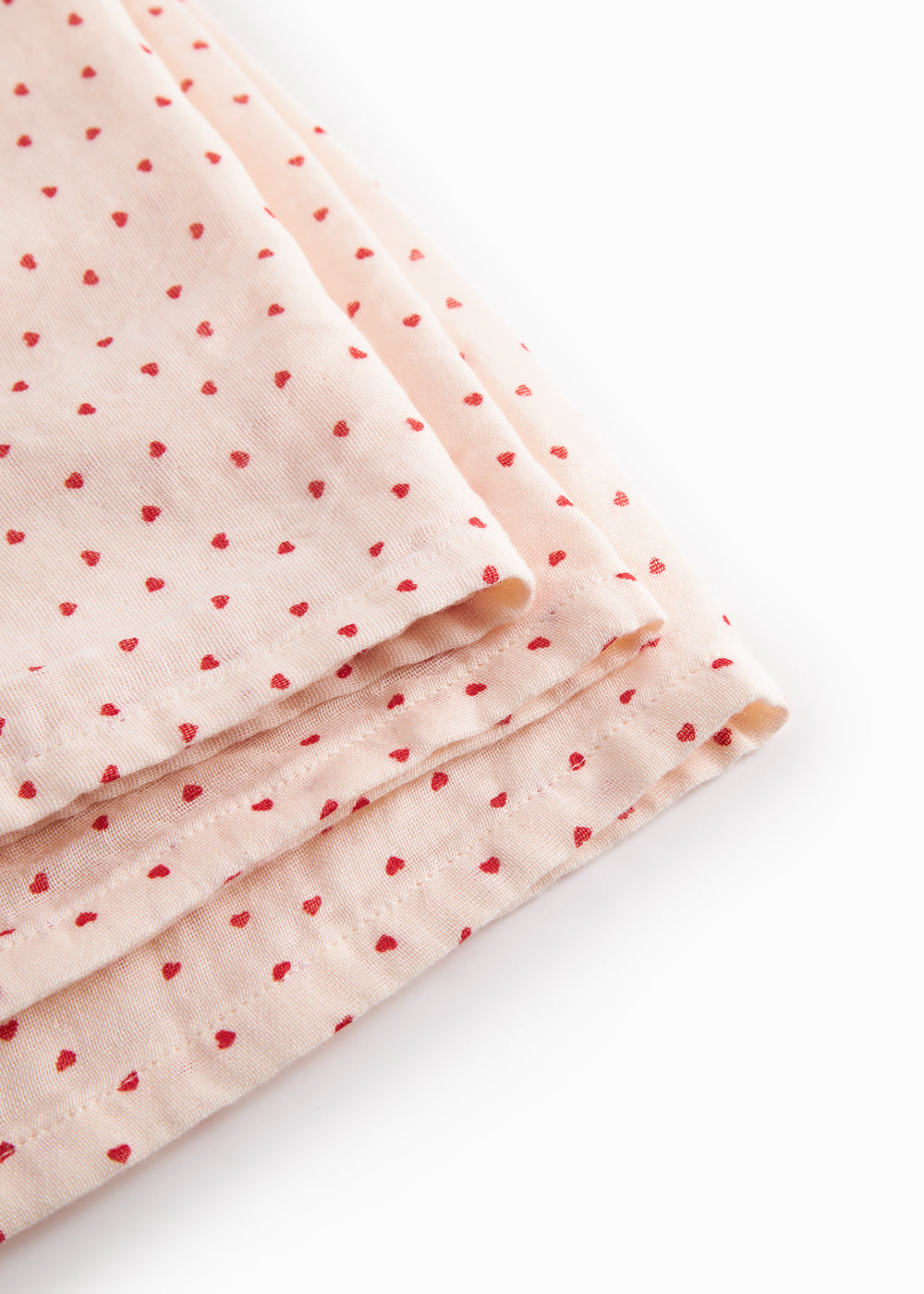 Swaddle – Hydrophiles Tuch – 110x110 cm – Bio-Baumwollmusselin – Bonded Musselin Druck – Happy Hearts/Herzen – MarMar Copenhagen