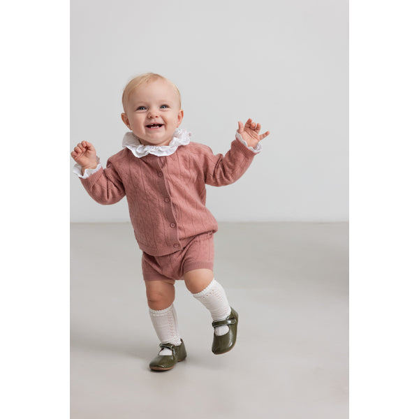 Baby kniekousjes - Creme Pointelle - Katoen - Marmar Copenhagen