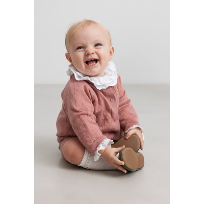 Baby kniekousjes - Creme Pointelle - Katoen - Marmar Copenhagen