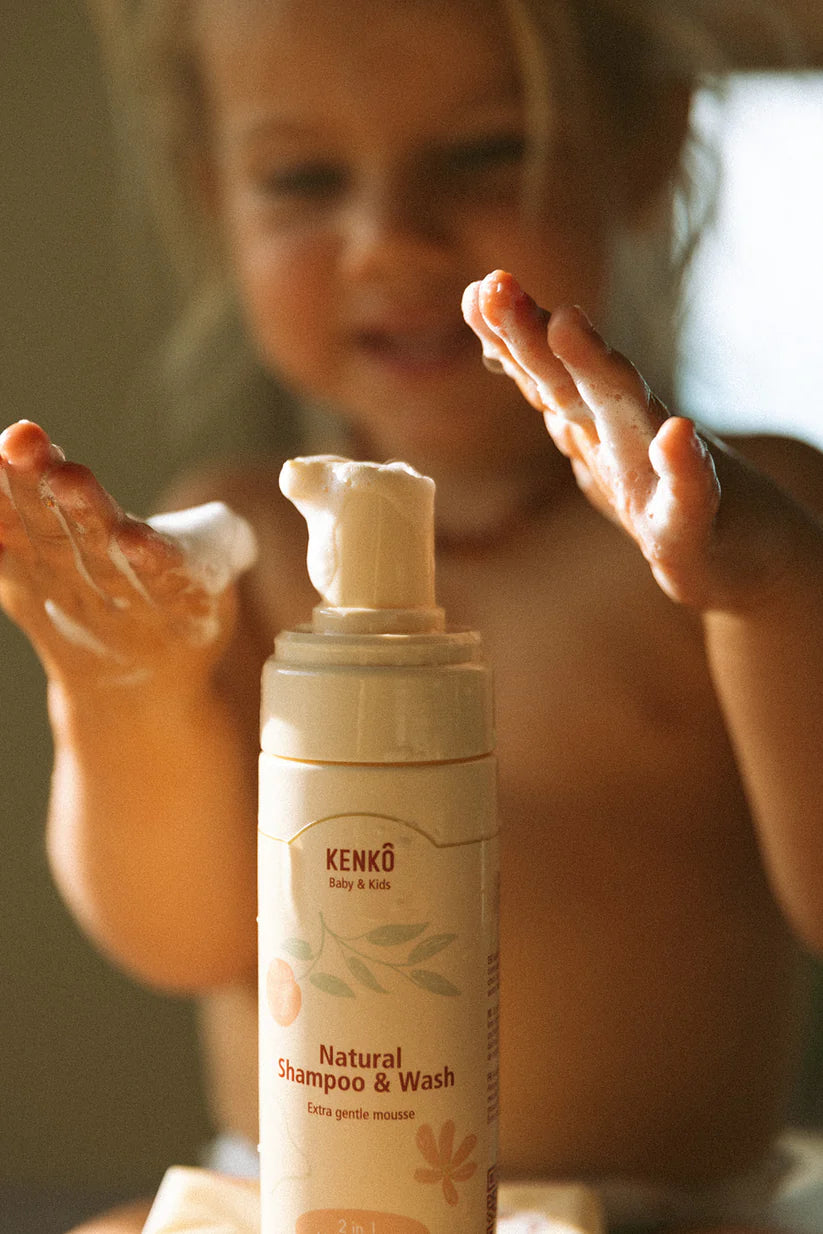 Natural Shampoo & Wash Mousse - Baby & Kids - Natuurlijke shampoo - Kenkô - productfoto