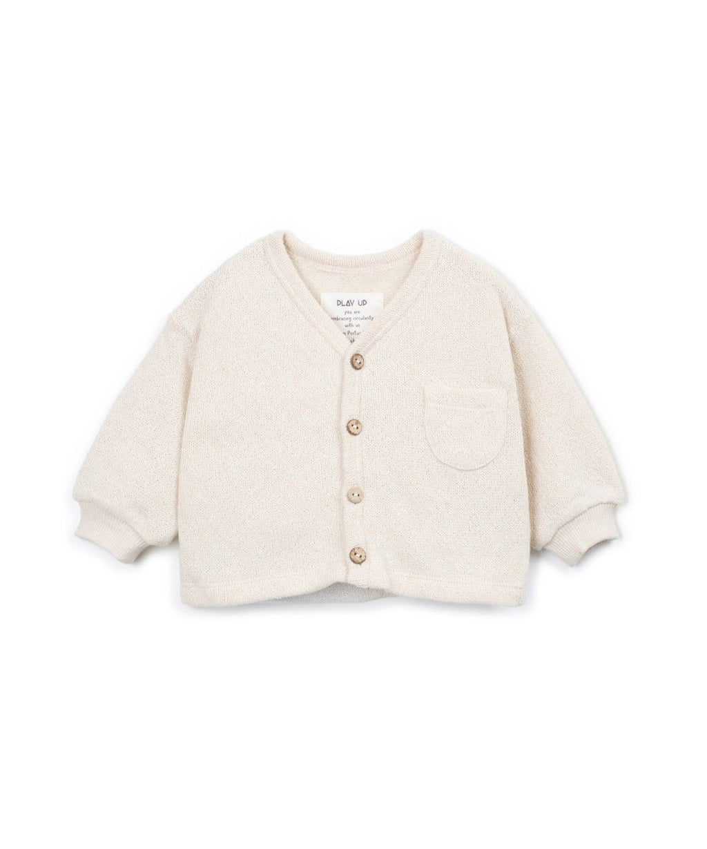 Strickjäckchen – Baumwolle – Skizzen/beige – Play Up