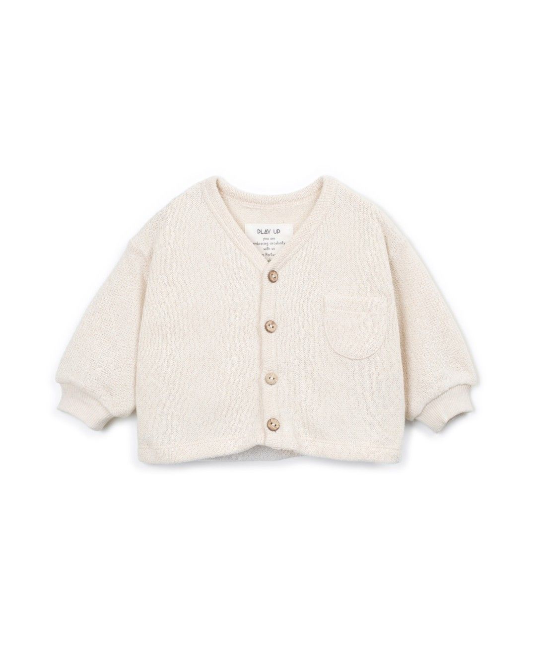 Strickjäckchen – Baumwolle – Skizzen/beige – Play Up