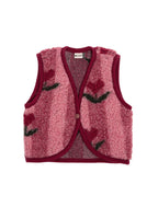 Baby Cardigan Lulu Light Cherry Pattern – 100% wool – Alwero