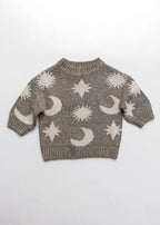 Moon & Stars Sweater – Mushroom – 100% Organic Cotton – Claude & Co