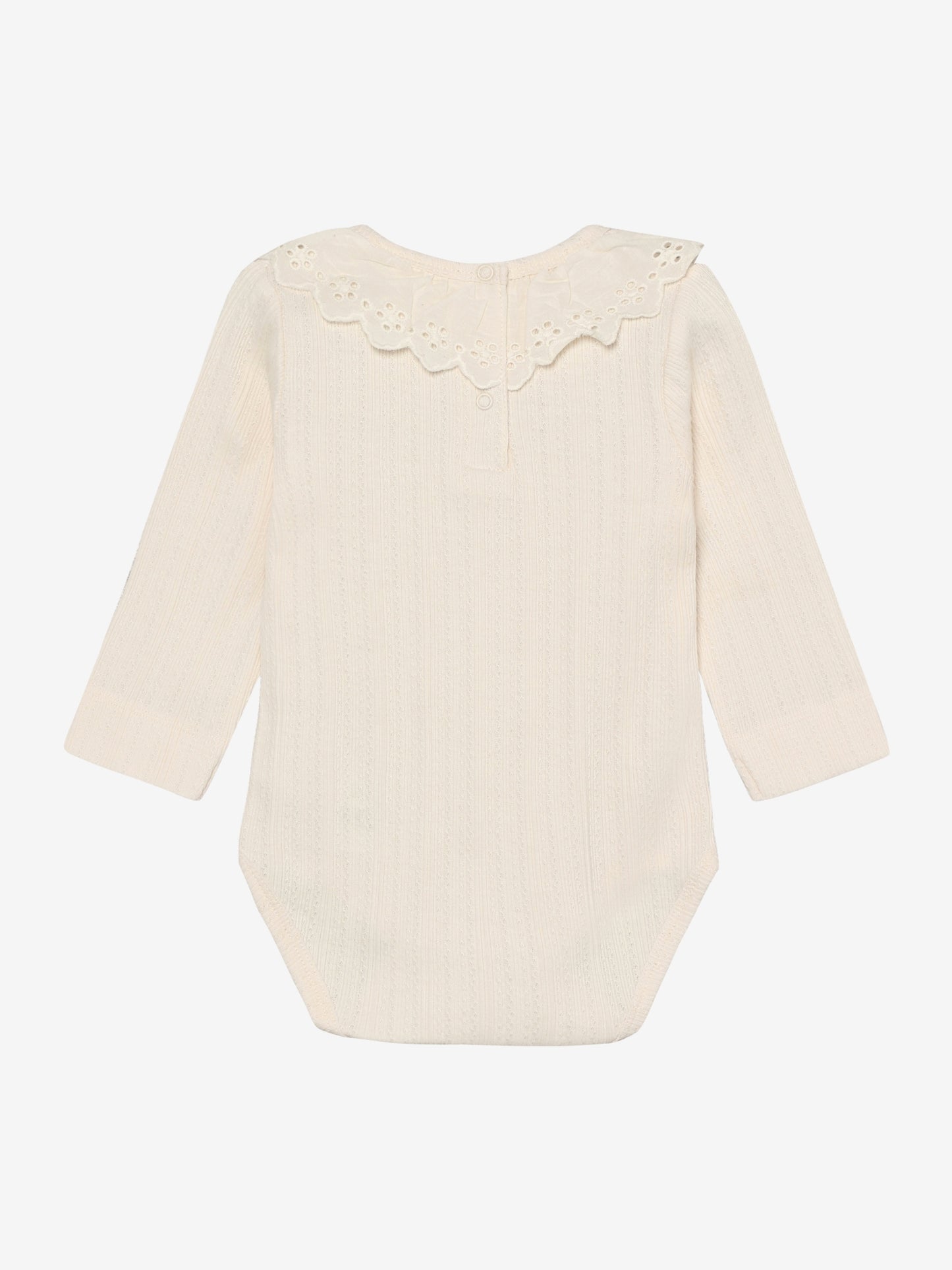 Pointelle romper with collar - Cotton - Body LS Pointelle - En Fant