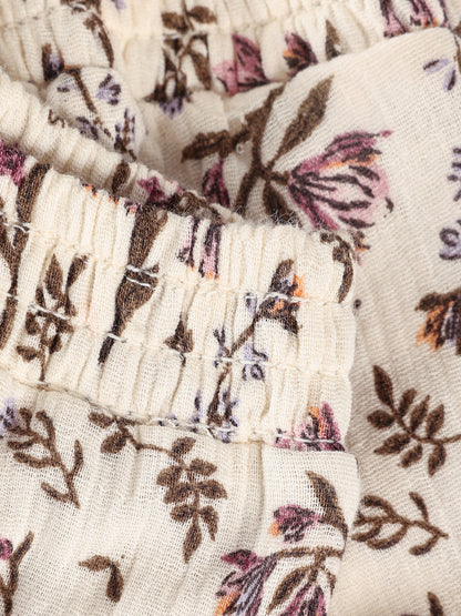 Diaper cover with flowers - Cotton Muslin - Bloomers Floral Woven - En Fant
