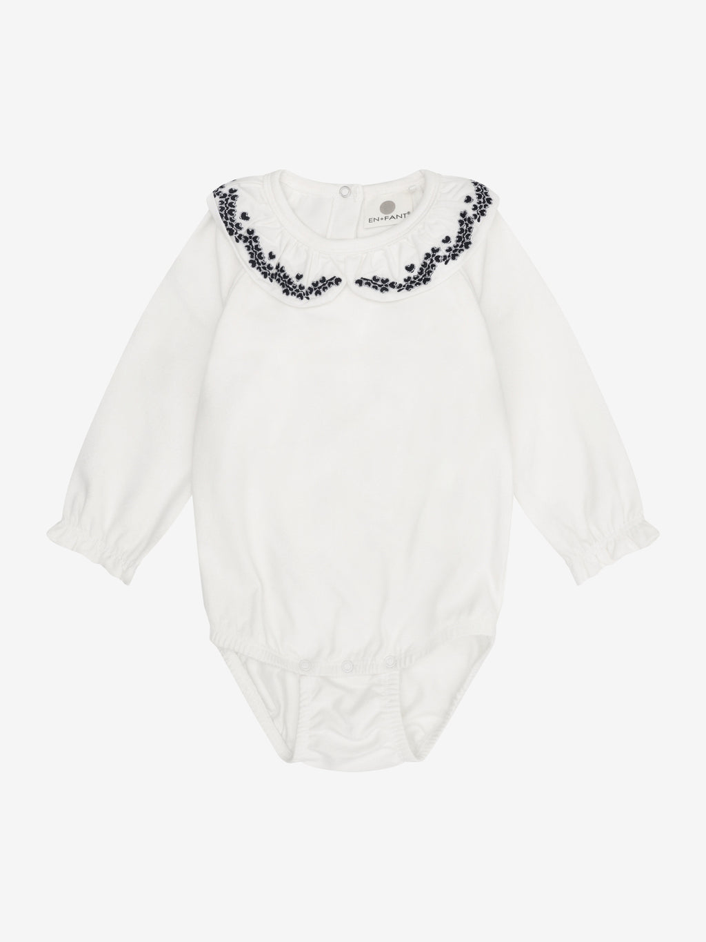 Collared Romper Egret – Cotton – En Fant