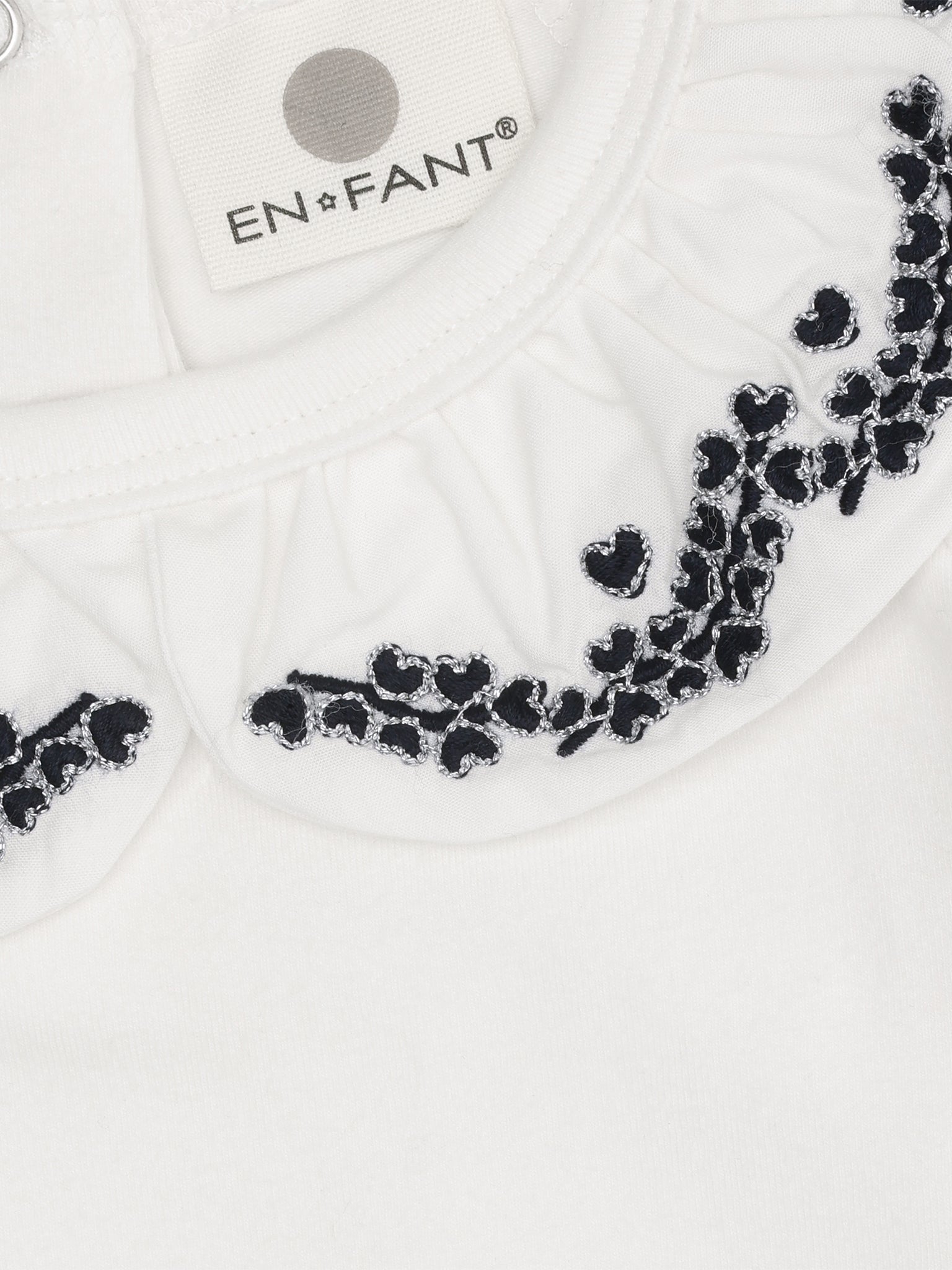 Collared Romper Egret – Cotton – En Fant