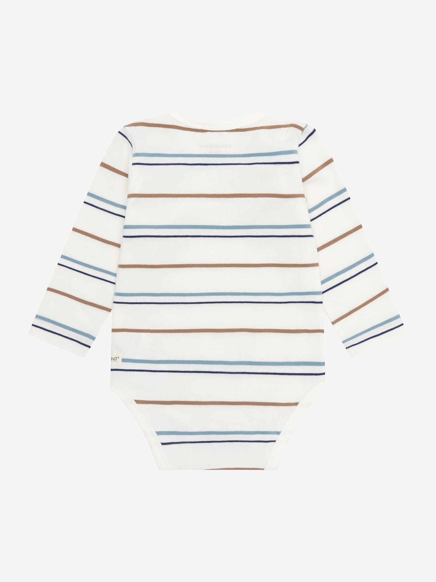 Romper lange mouw - Biologisch katoen - Egret/Gestreept - Body LS Stripe - En Fant