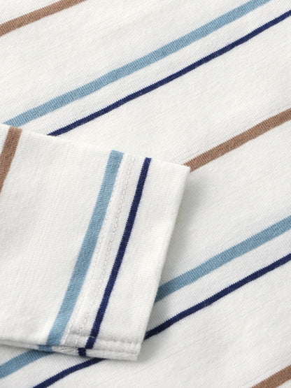 Romper lange mouw - Biologisch katoen - Egret/Gestreept - Body LS Stripe - En Fant