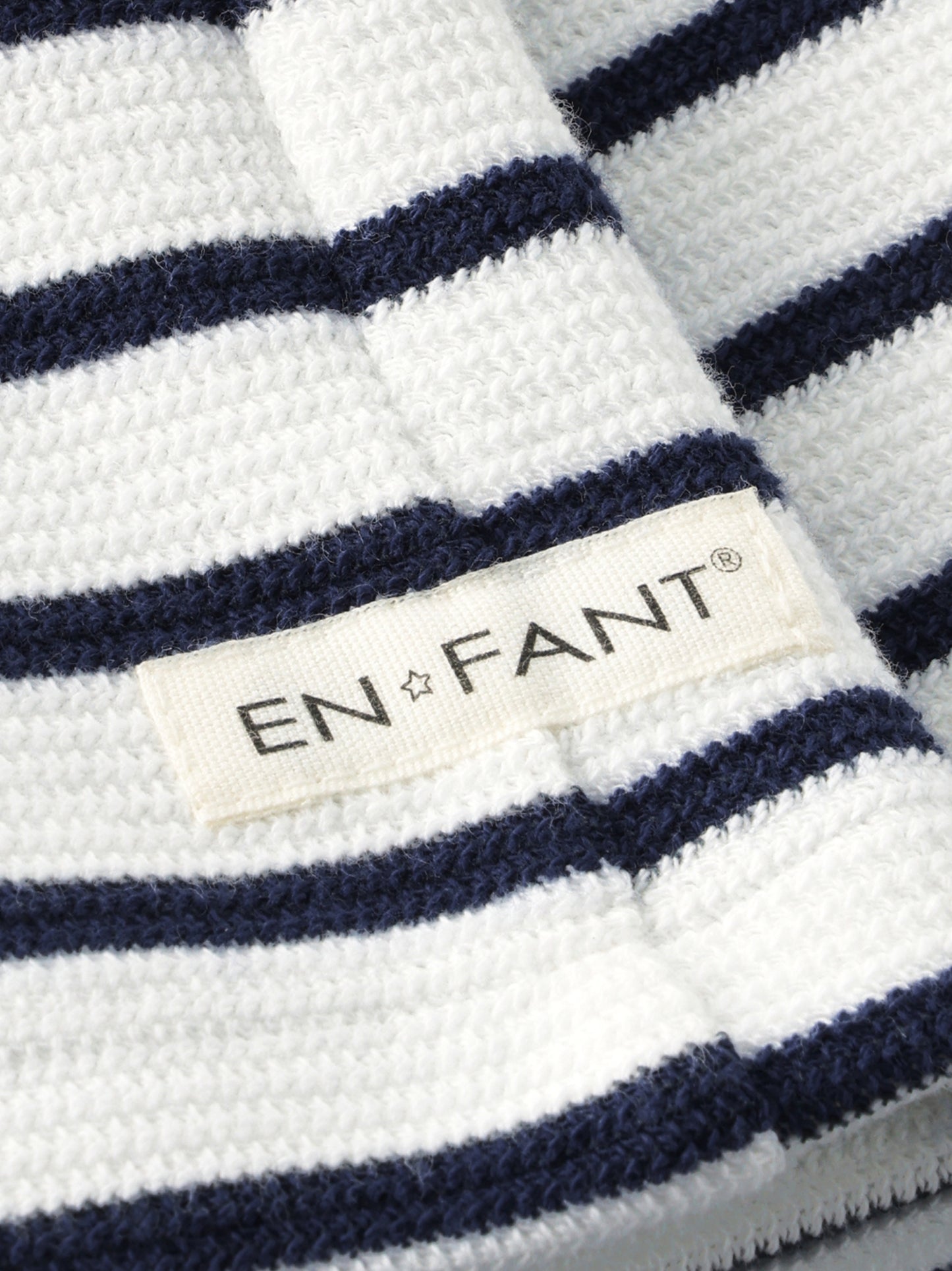 Gestreept Korte Broekje - Sweat Shorts - Medieval Blue Stripe - Katoen - En Fant