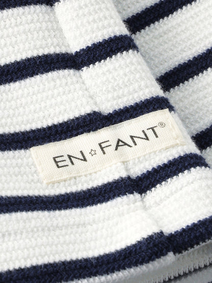 Gestreept Korte Broekje - Sweat Shorts - Medieval Blue Stripe - Katoen - En Fant