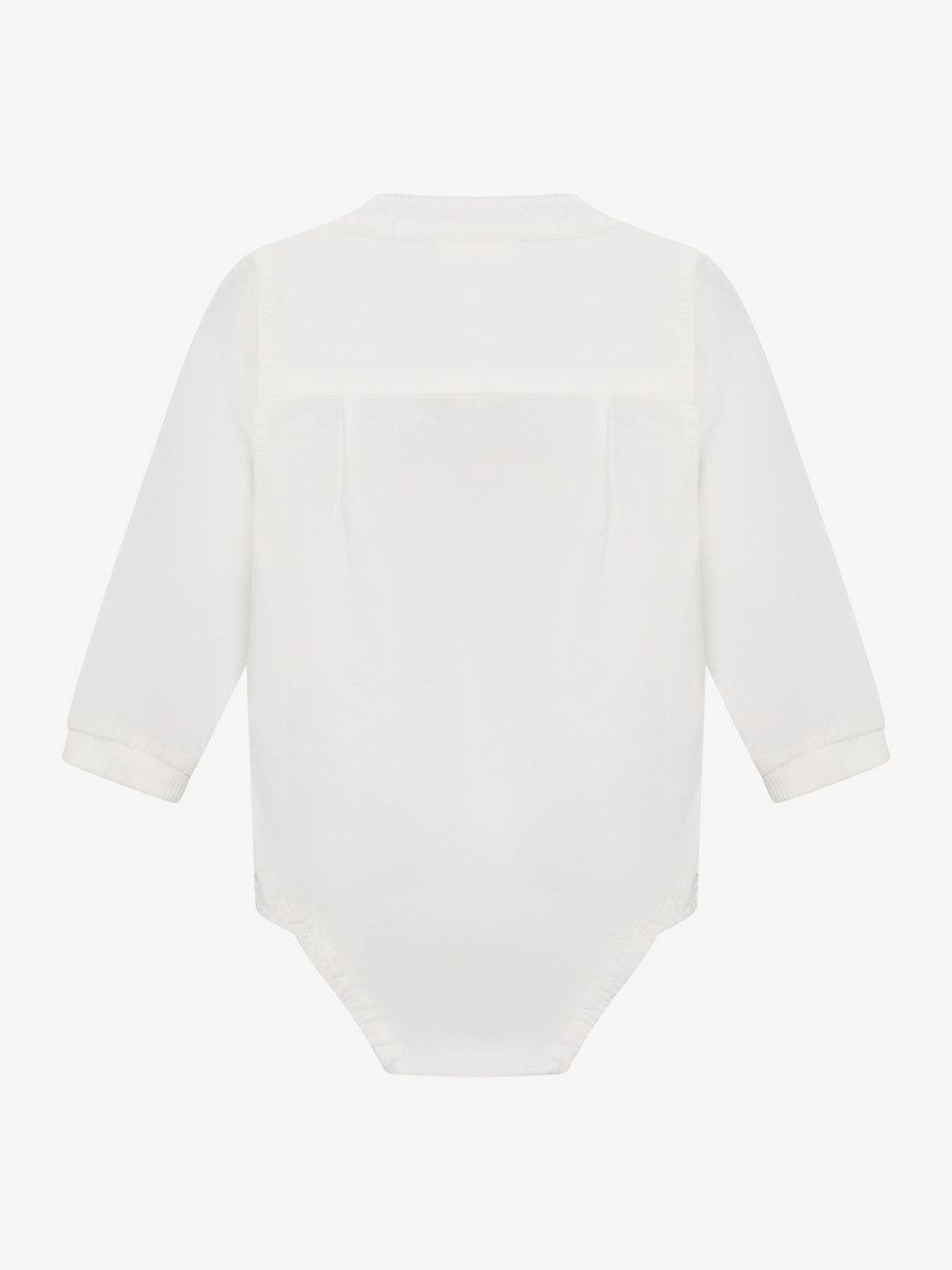 Bodysuit with shirt look - Egret – 100% cotton – En Fant