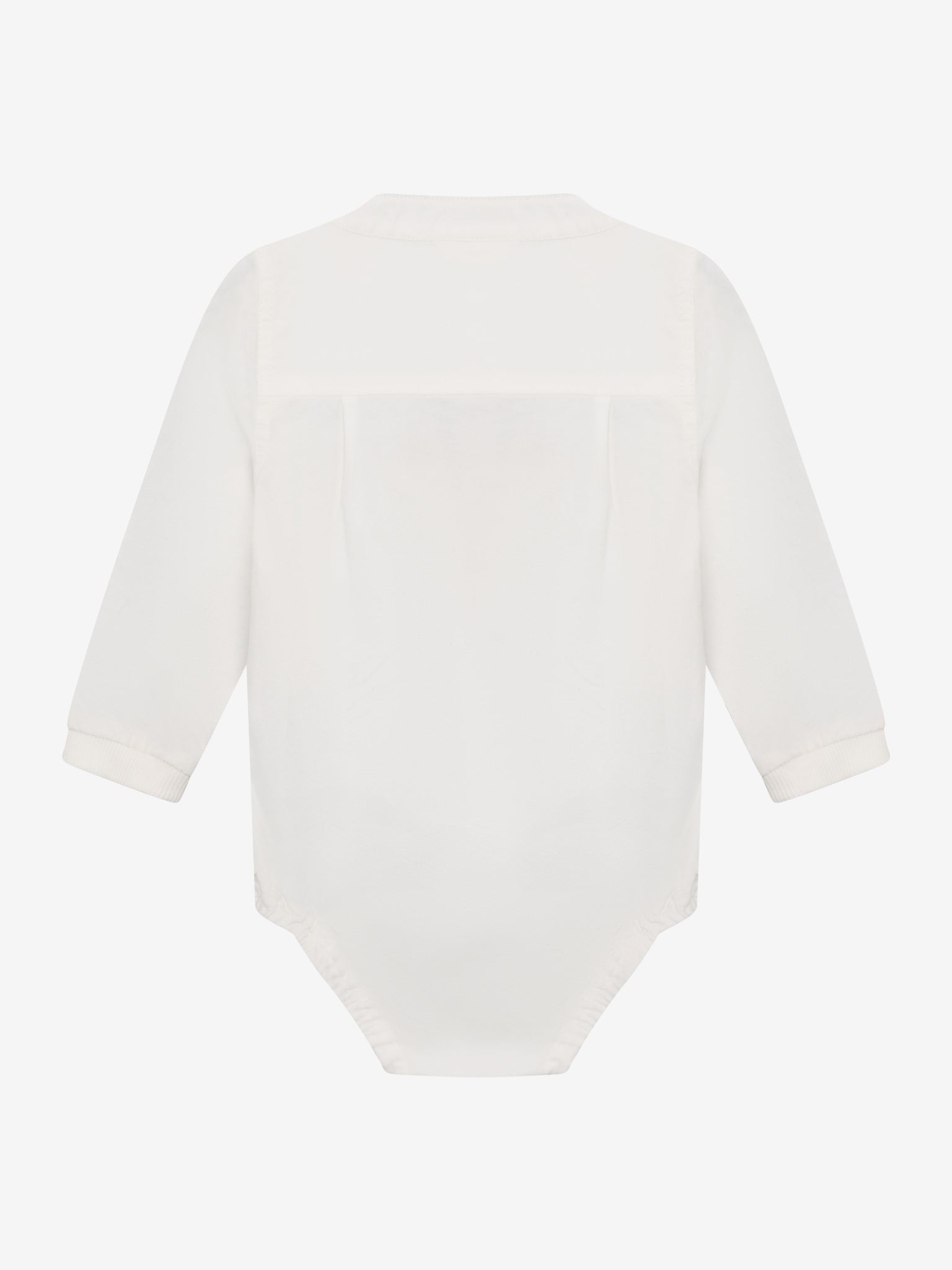 Bodysuit with shirt look - Egret – 100% cotton – En Fant