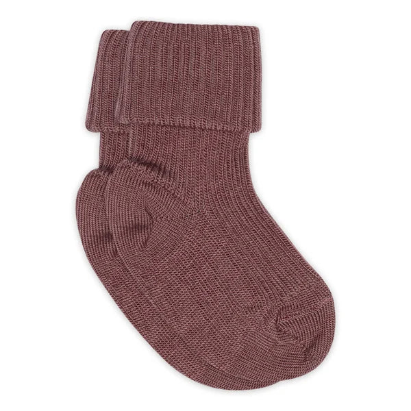 Wool Rib Baby Socks – Geribde babysokken - Merino wol – MP Denmark