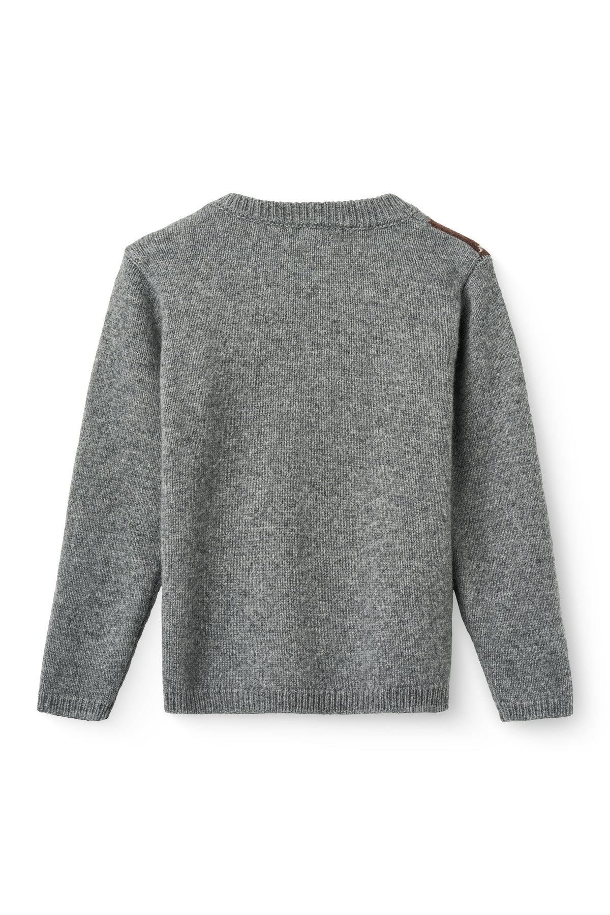 Gebreide trui met ruitpatroon - Argyle Sweater - Lamswol - Copenhagen Colors - achterkant
