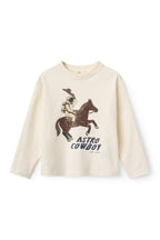 Top met lange mouwen - Astro cowboy longsleeve top - White - Biologisch katoen - Copenhagen Colors - voorkant