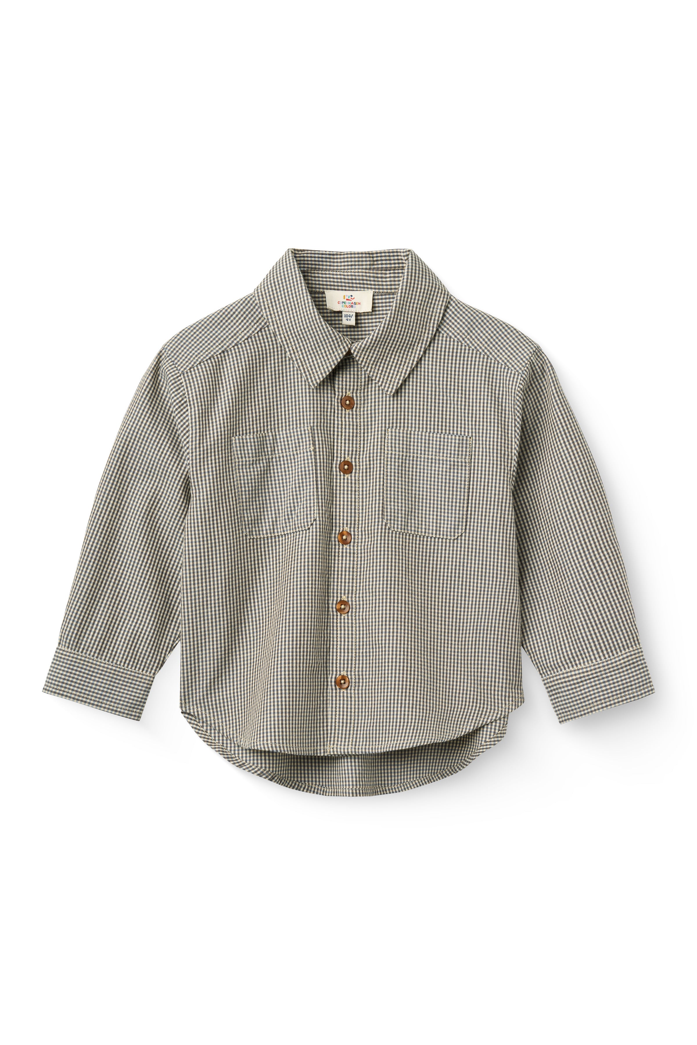 Kariertes Hemd/Bluse - Endless Sky/Brown Check Comb - 100% Bio-Baumwolle - Copenhagen Colors