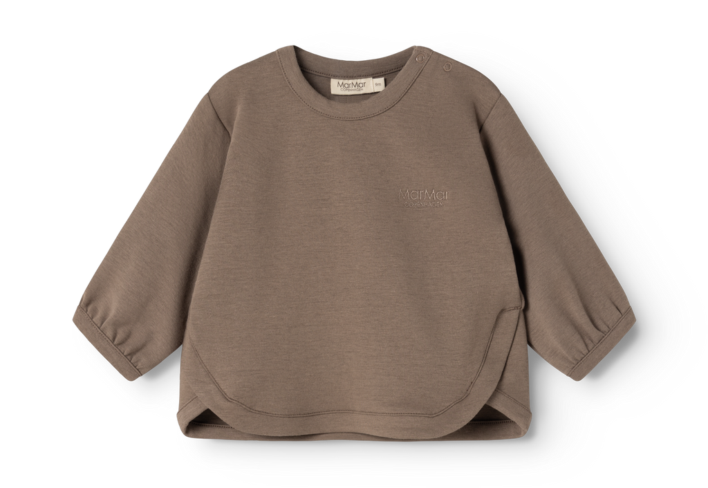 Baby sweater Toan B - Double Jersey - Dusty Brown - MarMar Copenhagen - productfoto - afbeelding 3