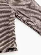Baby tuinbroek Ruben - Soft denim - Dark Brownie Stripe - MarMar Copenhagen - productfoto - afbeelding 5