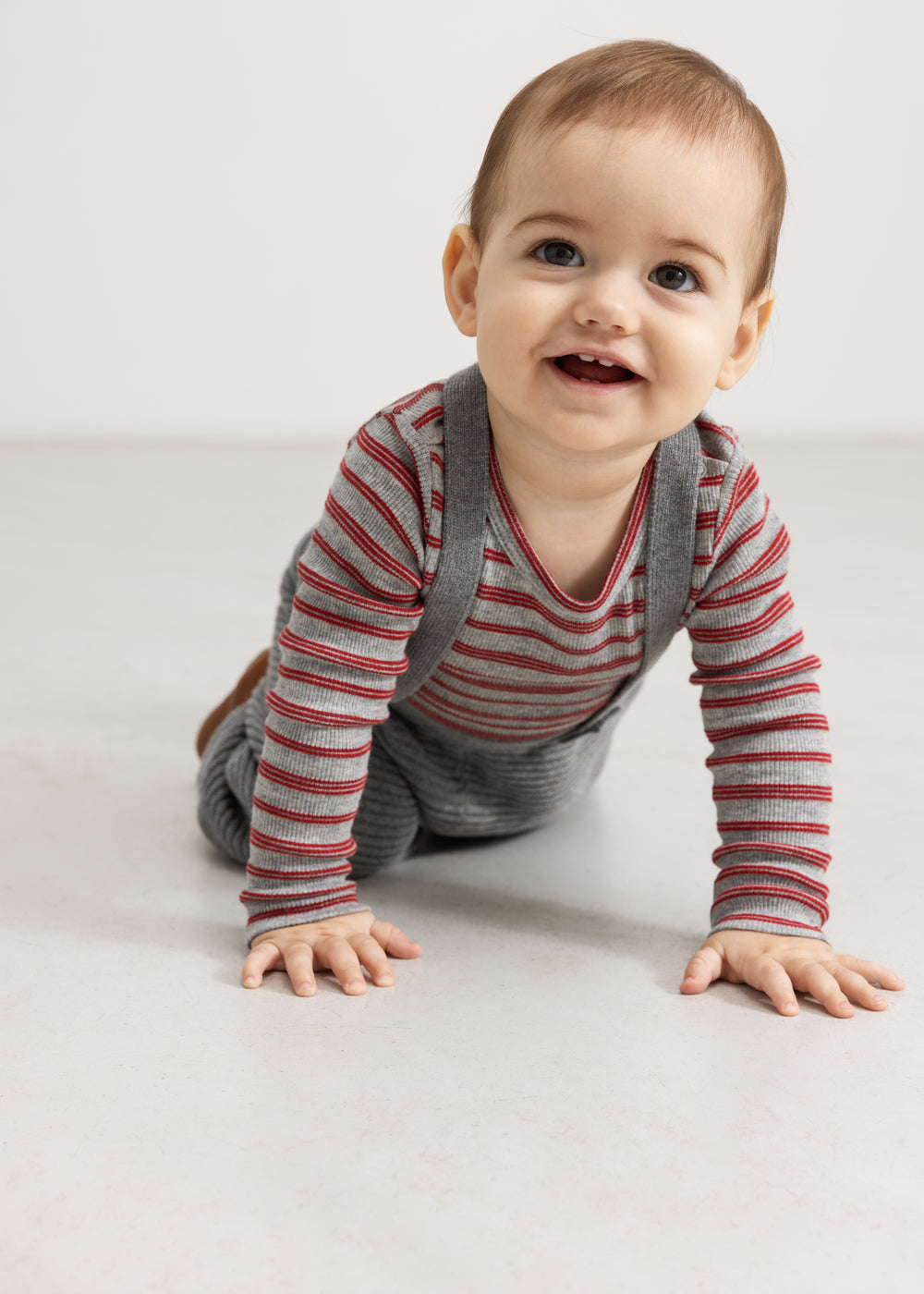 Benedicte Cherry Stripe – Romper – Modal Fine Rib – MarMar Copenhagen