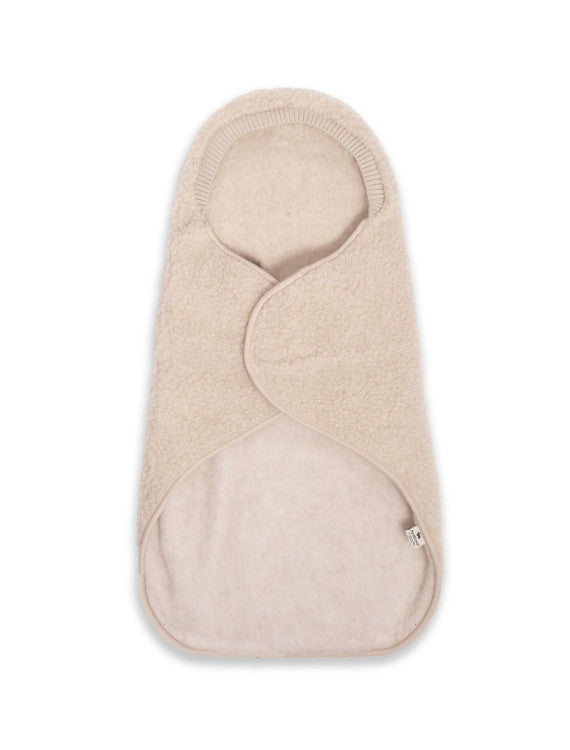 Wrap Blanket Wingy Uni Beige – 100% wool – Alwero