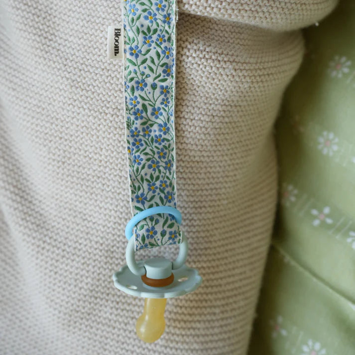 Pacifier Clip Biarritz - Handmade - Baby Bloom Clips