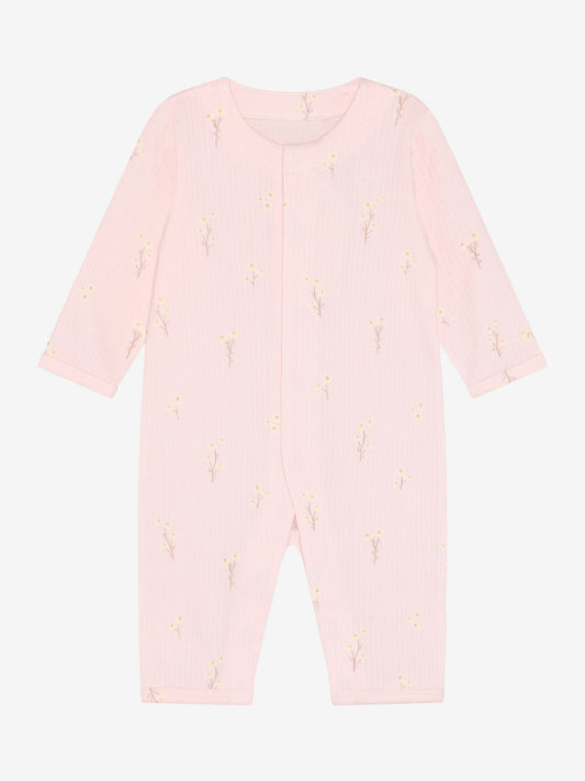 Sleepsuit/pyjamas - Modal/cotton mix - Pink/Potpourri - Fixoni