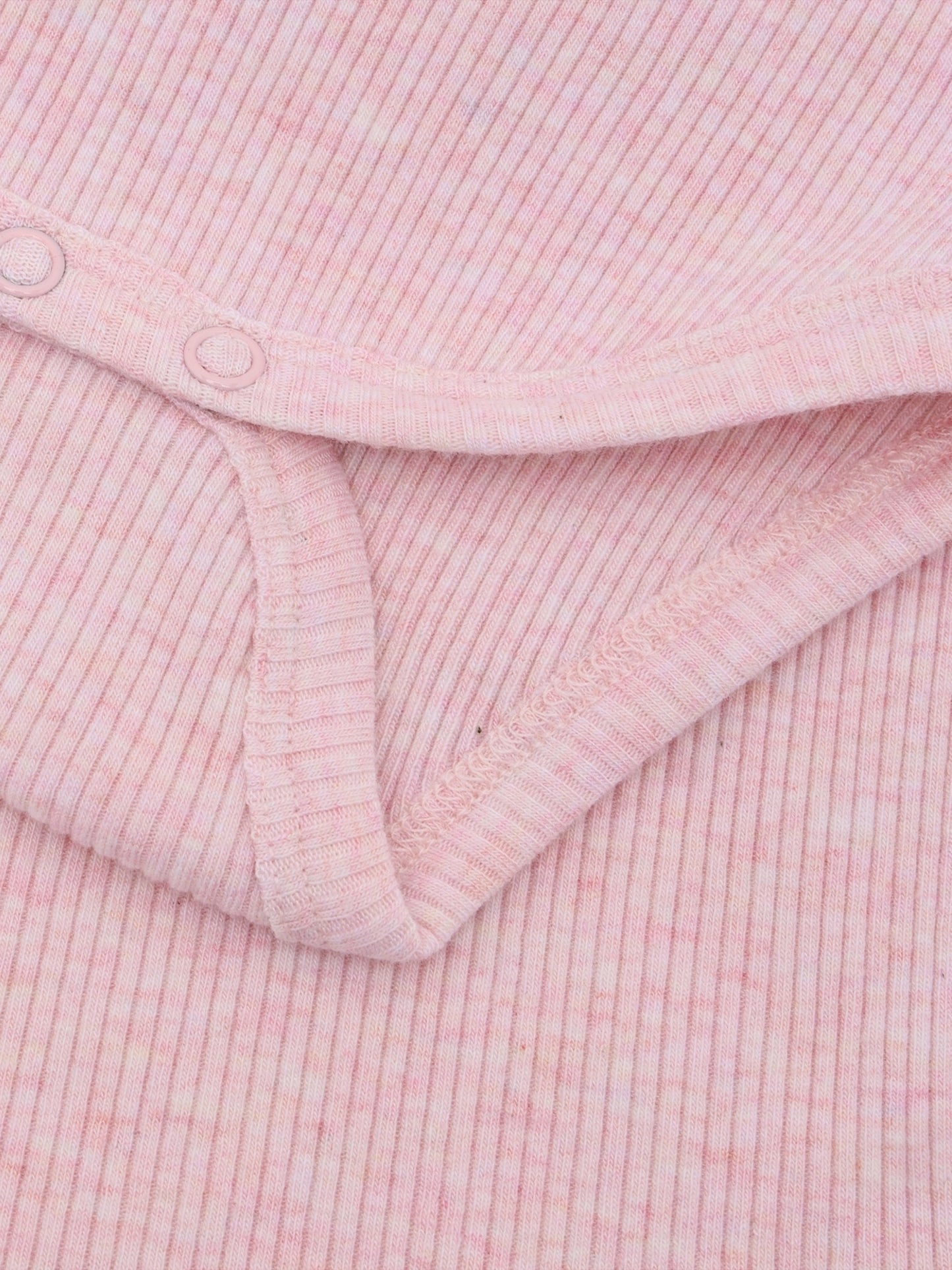 Bodysuit - Modal/cotton - Pink/Bleached Mauve Melange - Fixoni