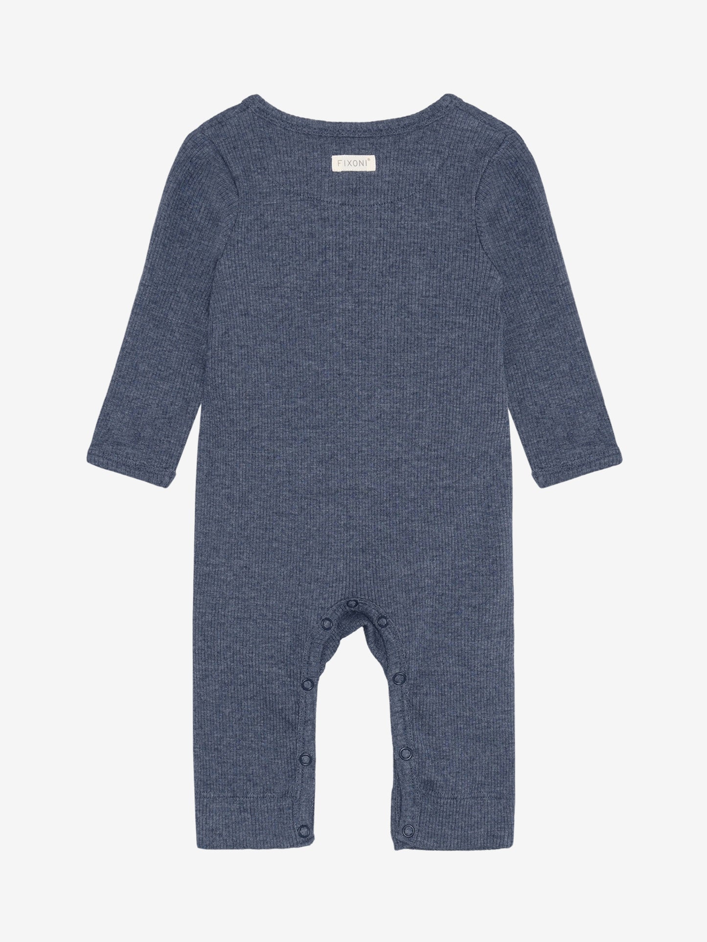 Bodysuit - Modal/Cotton - Dark Blue/Vintage Indigo Melange - Fixoni