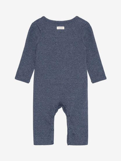 Bodysuit - Modal/Cotton - Dark Blue/Vintage Indigo Melange - Fixoni